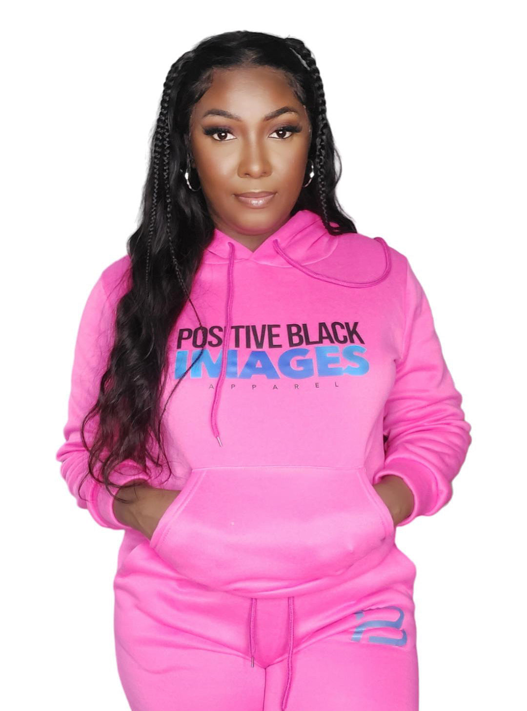 Perfectly Pink Hoodie Sweatsuit – Positive Black Images Apparel
