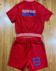 Two-Piece Varsity Short Set